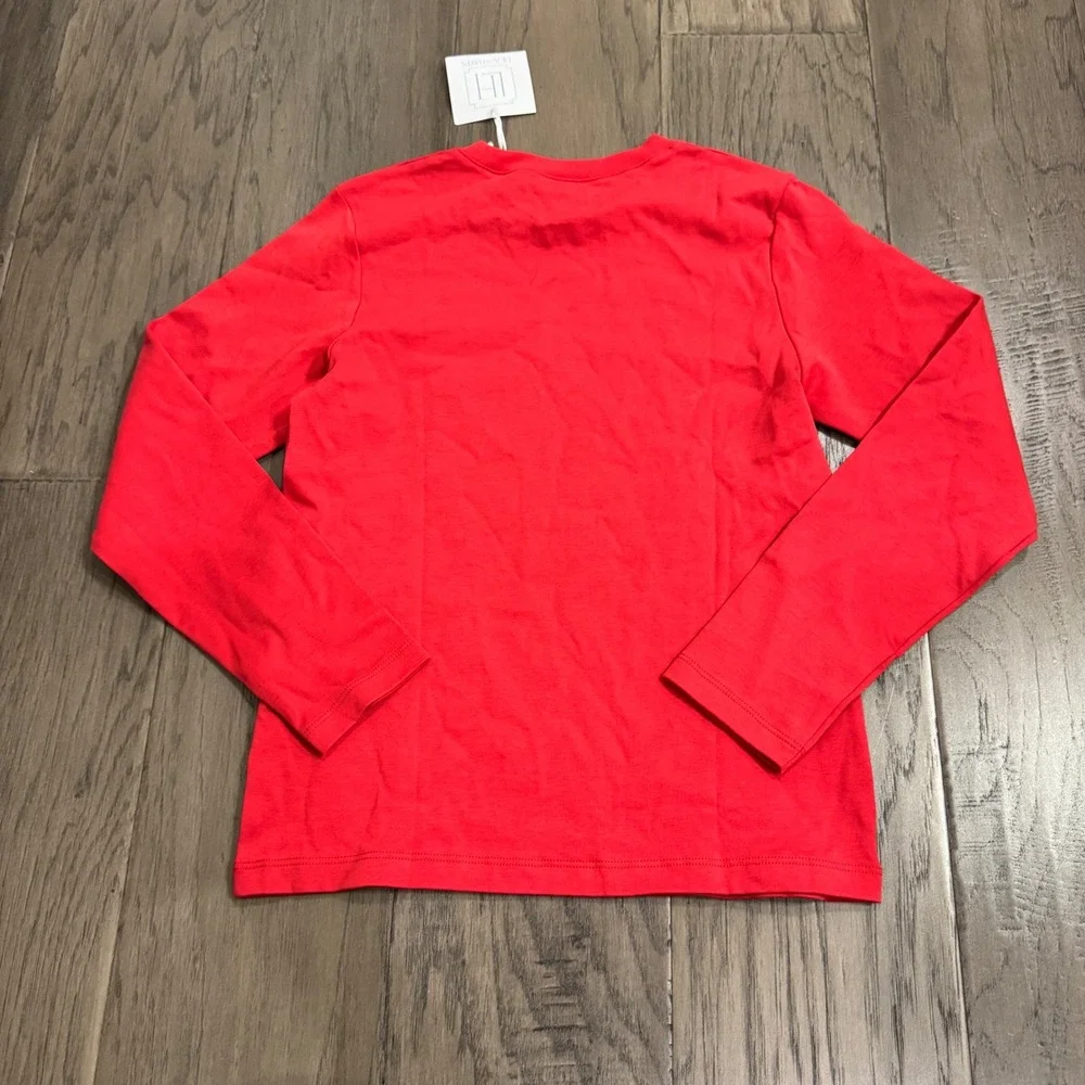 Lila and Hayes Kids Blake T-shirt Red‎ Long Sleeve Top Size 8 NWT